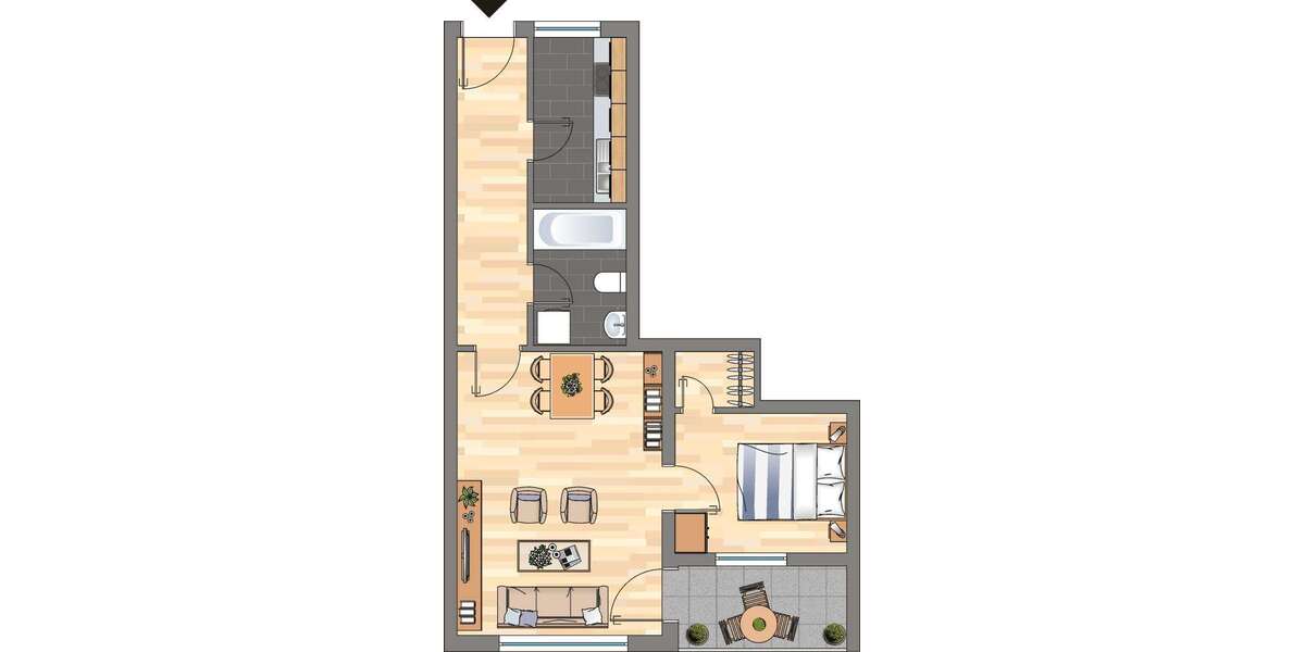 Etagenwohnung Wirges - 2 Zimmer, 55 m&sup2;, 310&euro; | Angebot:27286276